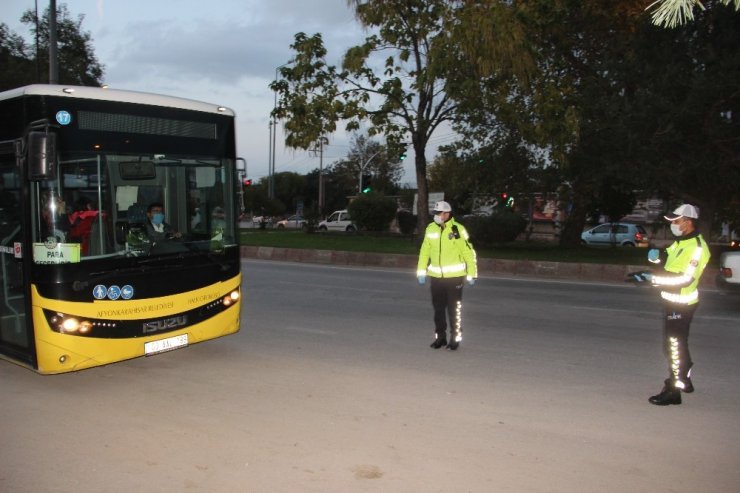 Toplu taşıma araçlarına korona denetimi