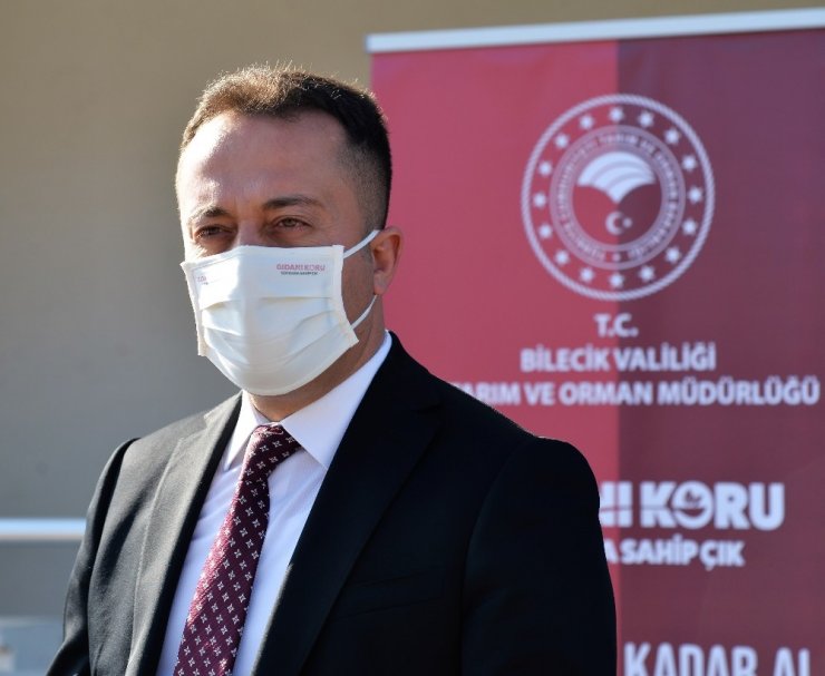 3 bin adet "Gıdanı Koru" yazılı bez maske dağıtıldı