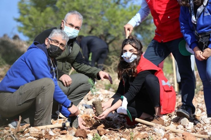 İzmir’de 30 noktada 20 bin fidan toprakla buluştu