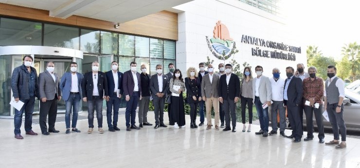 OSB Başkanı Ali Bahar, ANTİAD’ı konuk etti