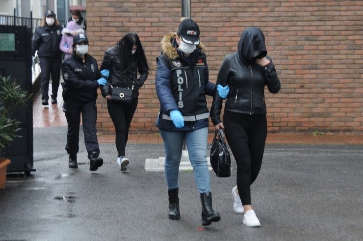 Yabancı uyruklu kadınlara zorla fuhuş operasyonu: 16 gözaltı