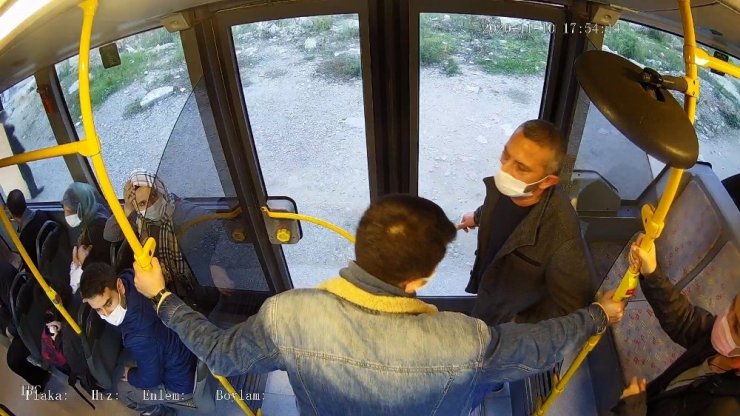 Bursa’da otobüs içerisindeki taciz anları kameralara anbean yansıdı