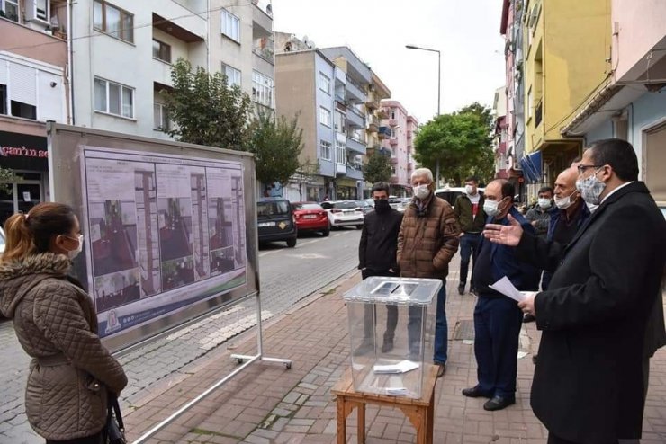 Çan Belediyesi sokakta yapılacak değişiklik için sandık kurdu