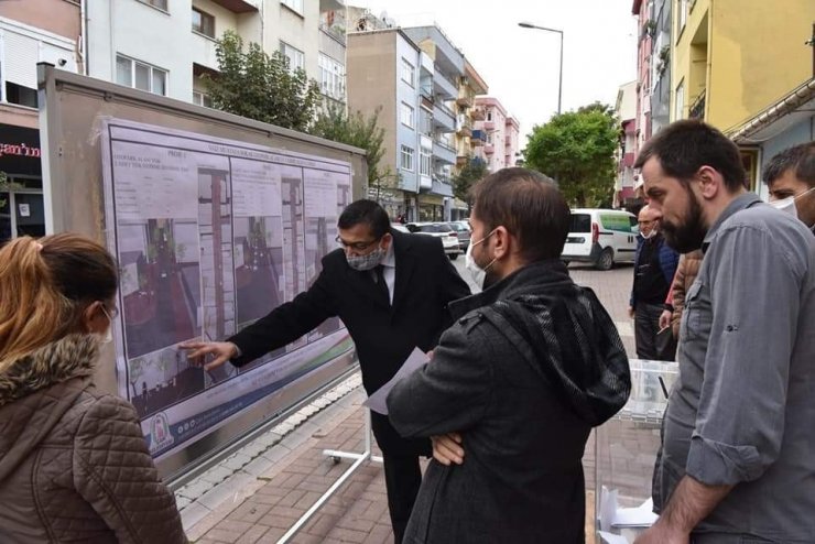 Çan Belediyesi sokakta yapılacak değişiklik için sandık kurdu