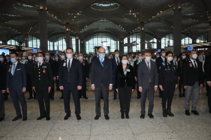 İstanbul Havalimanı’nda 10 Kasım anma töreni