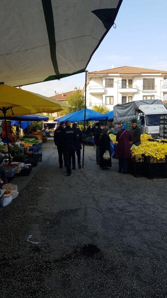 Düzce’de Salı Pazarında zabıtadan denetim