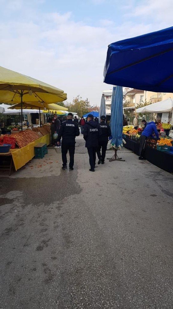 Düzce’de Salı Pazarında zabıtadan denetim