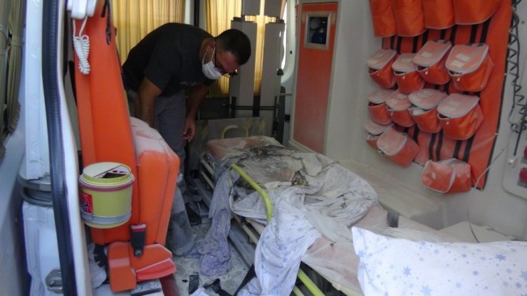 Özel hastanenin ambulansında yanan kadın öldü