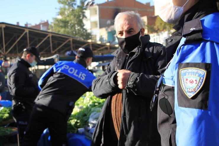 Elazığ’da pazarcılara HES kodu denetimi