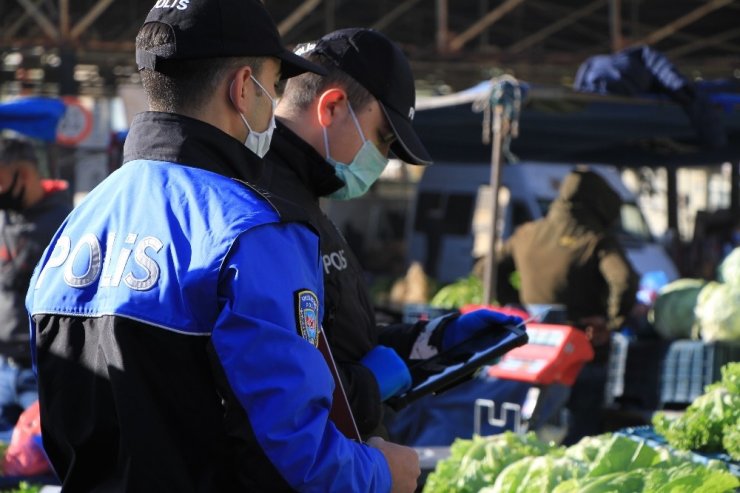 Elazığ’da pazarcılara HES kodu denetimi