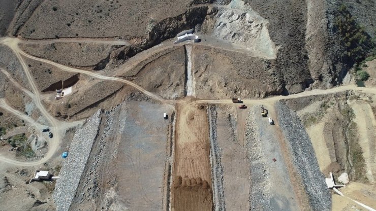 Erikdibi Göledinde yüzde 50 fiziki gerçekleşmeye ulaşıldı