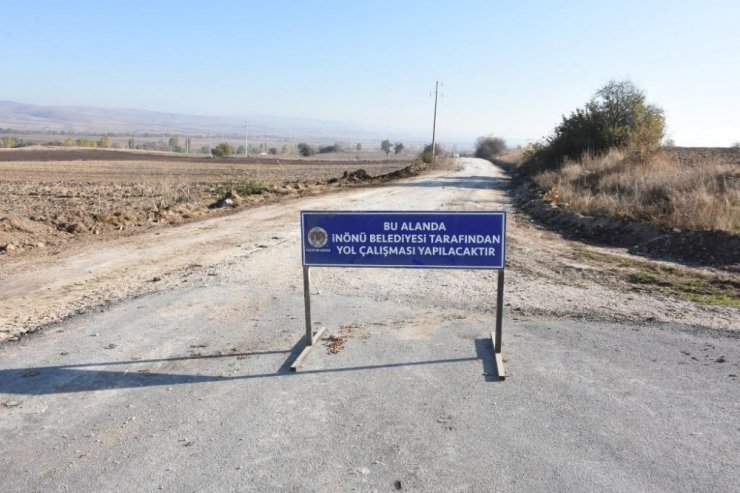 İnönü Yukarı Ilıca 2’nci etabında yol yapım çalışmaları başladı
