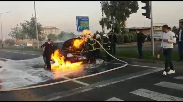 Yangına müdahale eden itfaiye erleri ölümden döndü