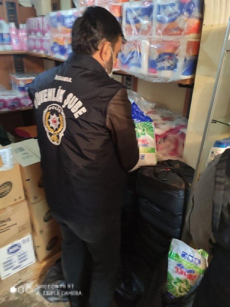 Fatih’te sahte deterjan operasyonu