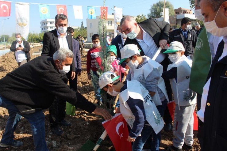 Kahta belediyesinden ağaç dikme etkinliği