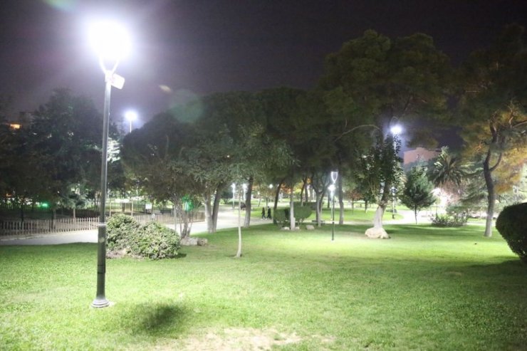 Yeşil alanlarda LED aydınlatma ile tasarruf sağlanıyor