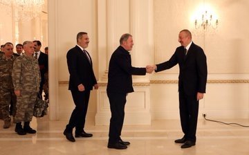 Bakan Akar, Çavuşoğlu ve MİT Başkanı Fidan Azerbaycan’da
