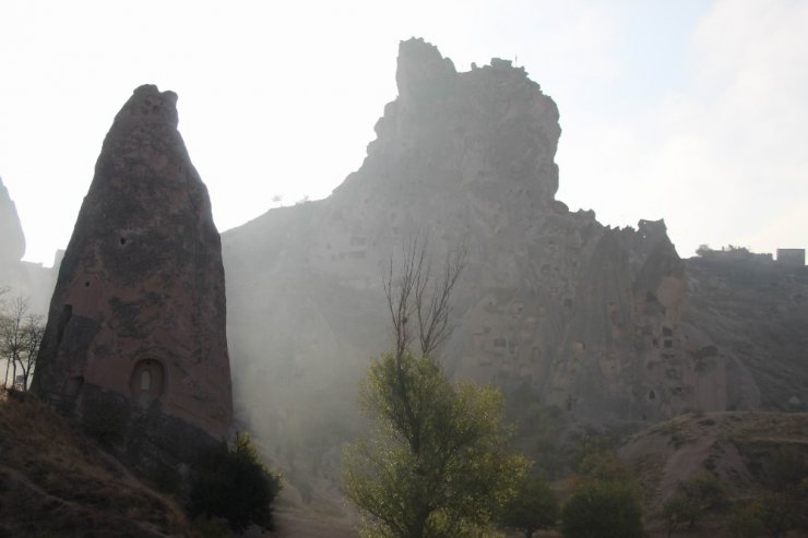 Kapadokya güne sis ile başladı