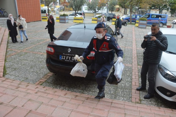 Cinayet zanlısı kadın adliyeye sevk edildi