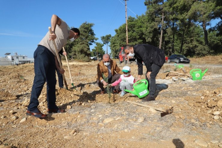 Aksu’da fidanlar toprakla buluştu