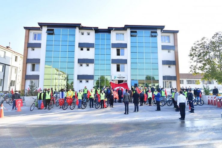 Yeşilyurt’ta 10 Kasım nedeniyle bisiklet turu düzenlendi
