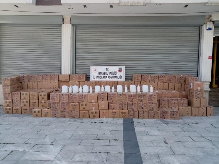 Jandarma’dan sahte dezenfektan operasyonu