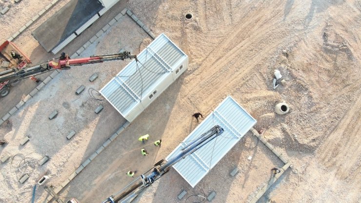 Konteyner kente ilk konteynerler geldi