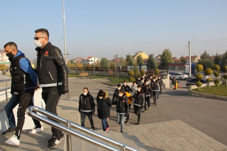 Karaman’da silah ve uyuşturucudan 9 kişi adliyeye sevk edildi