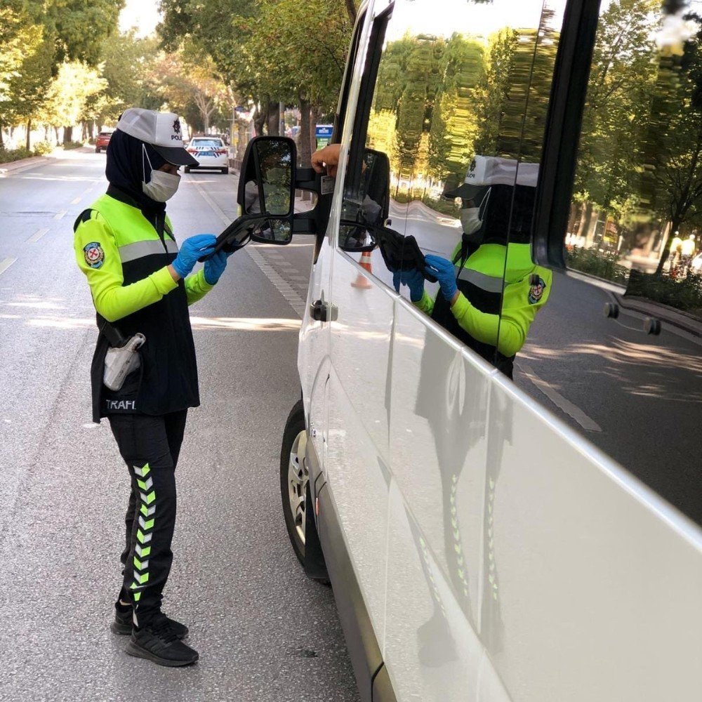 Konya trafik ekiplerinden sıkı denetim! 2 bin 235 sürücüye ceza kesildi