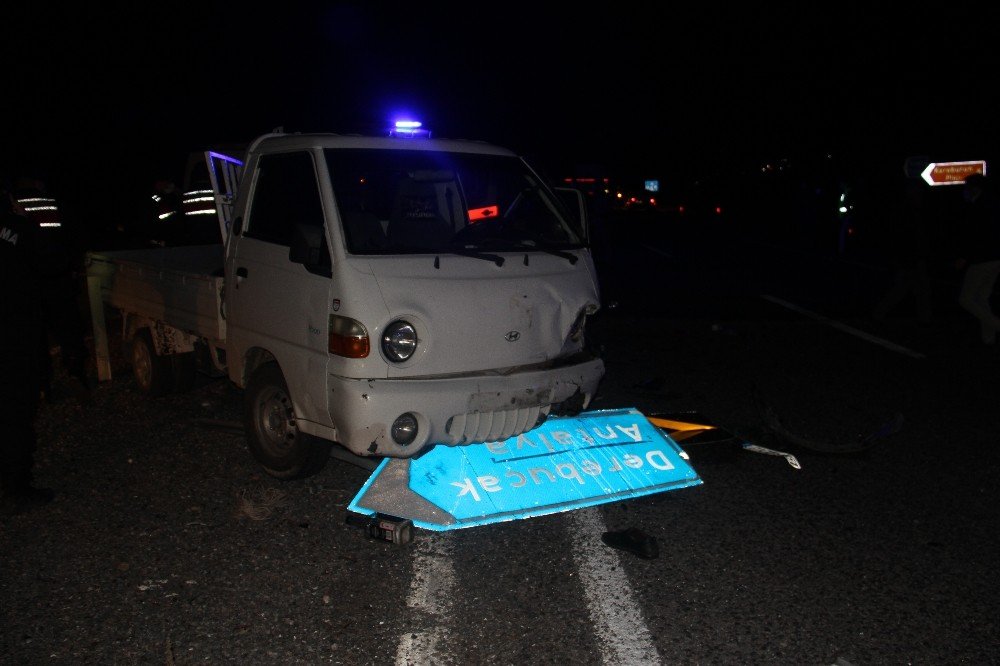 Konya'daki kazada ağır yaralanan kamyonet sürücüsü hayatını kaybetti