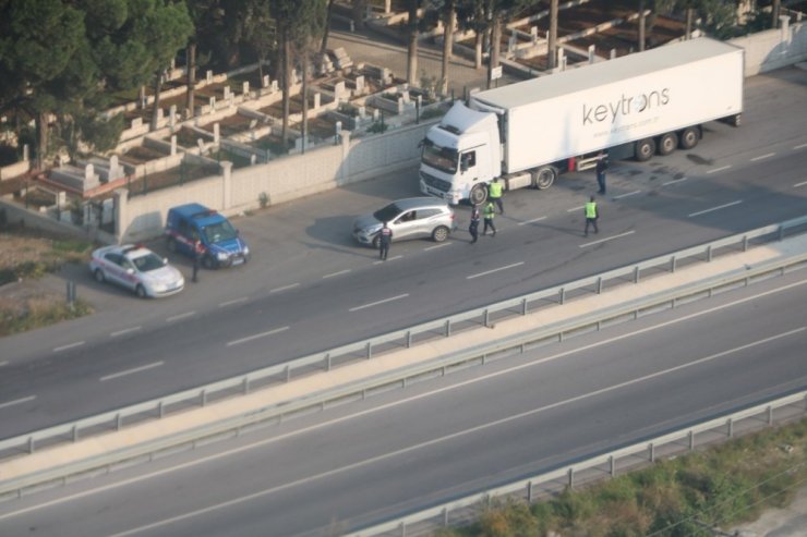 Manisa’da helikopter destekli trafik denetimi