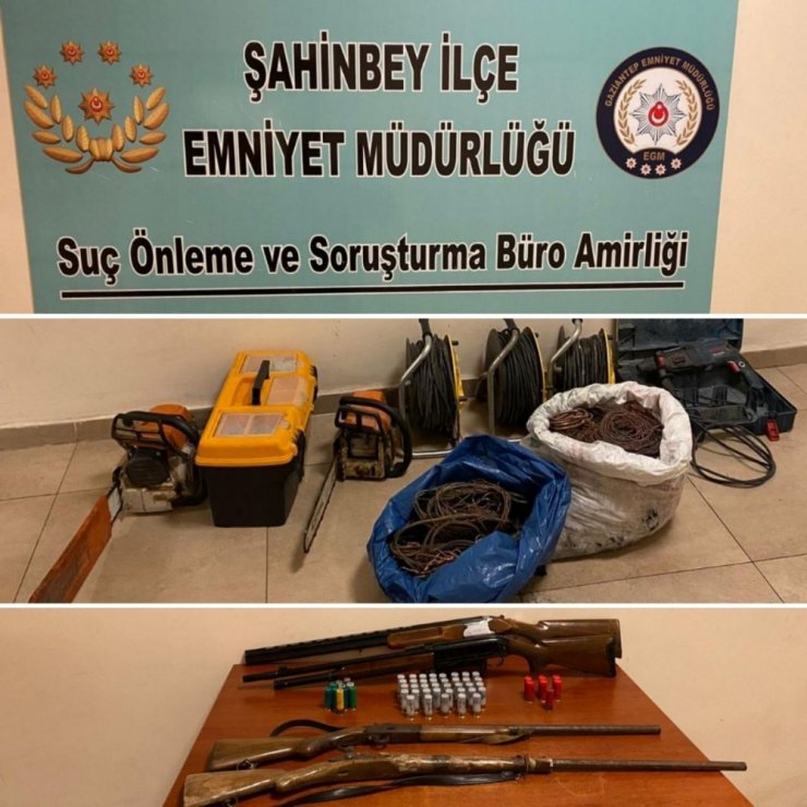 Şahinbey’de 9 hırsızlık olayının zanlısı yakalandı