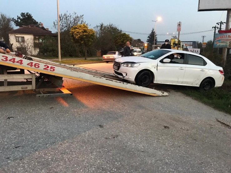 Polisin ’dur’ ihtarına uymadı kanala uçtu