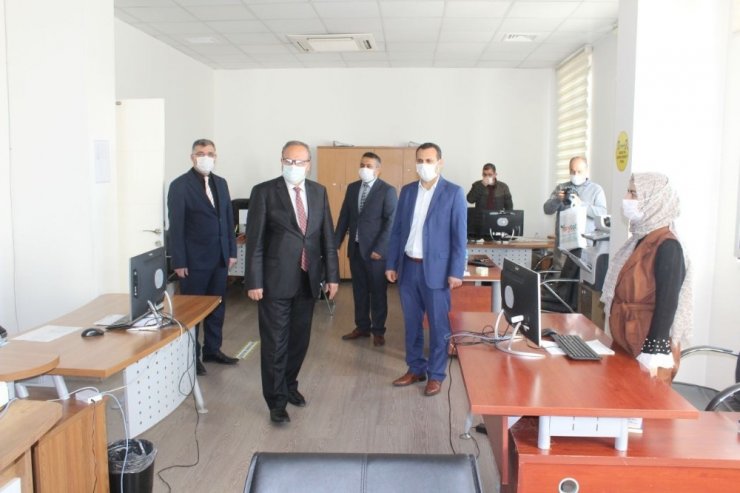 Müdür Alagöz, çalışmalar hakkında bilgi aldı