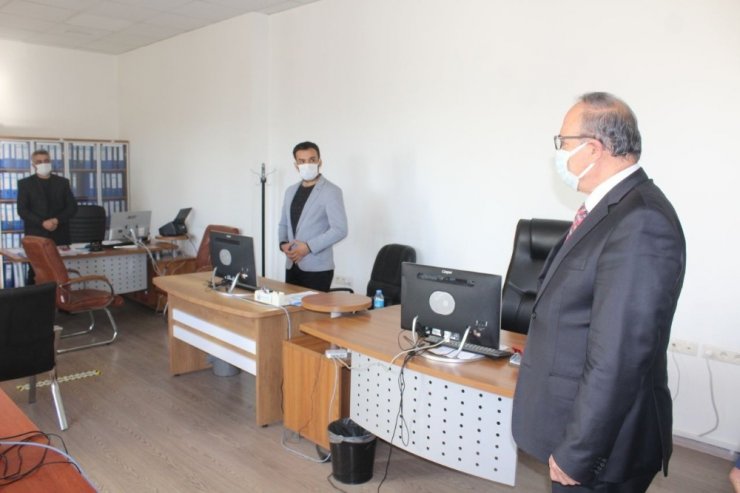 Müdür Alagöz, çalışmalar hakkında bilgi aldı