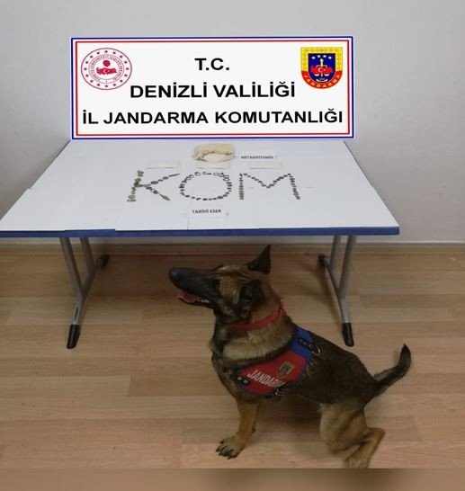 Denizli'de dev uyuşturucu operasyonu! Tam 1 kilo uyuşturucu ve tarihi eserler ele geçirildi