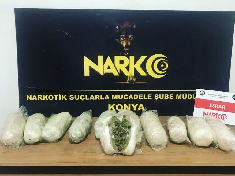 Konya'da zehir tacirlerine operasyon! 11 kişi yakalandı