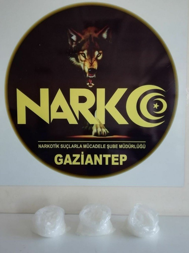 Gaziantep'te 3 kilo uyuşturucu ele geçirildi