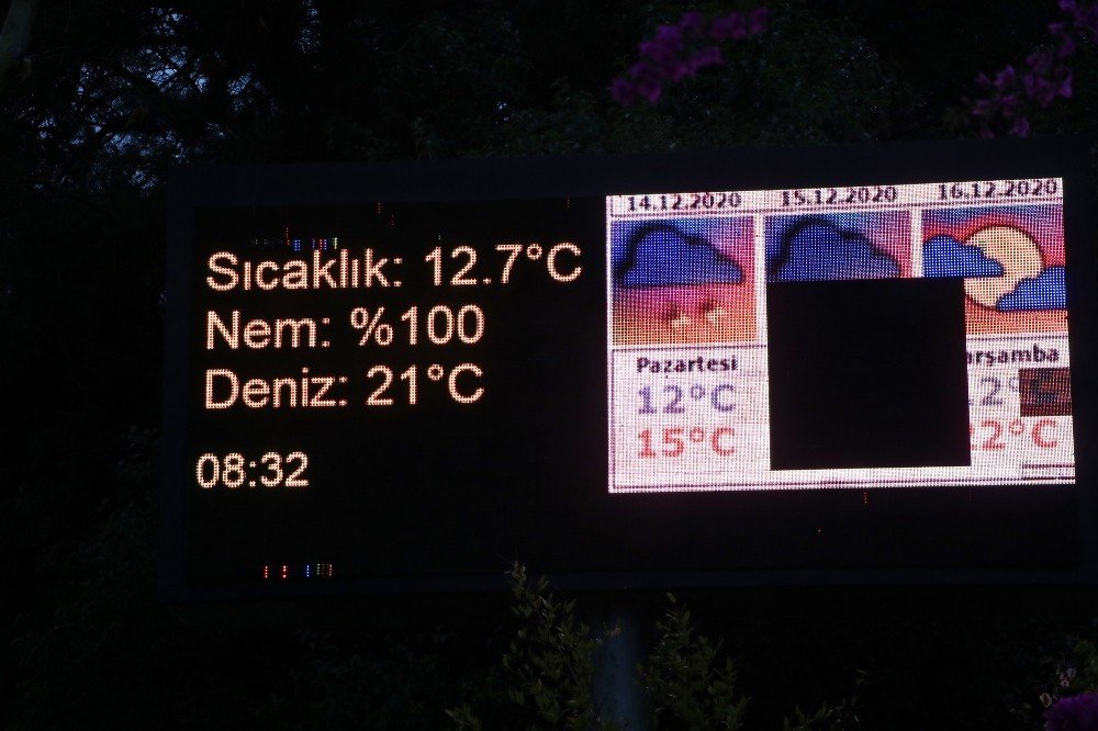 Fırtınanın dövdüğü Antalya kıyılarında muhteşem görüntüler