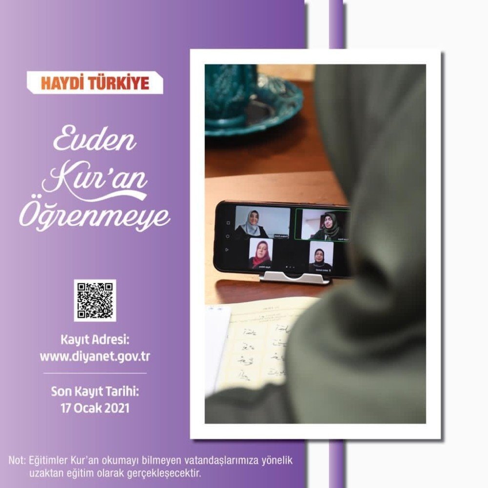 Diyanet’ten uzaktan Kur’an-ı Kerim Öğretim Programı! Engelliler için de seçenekler var