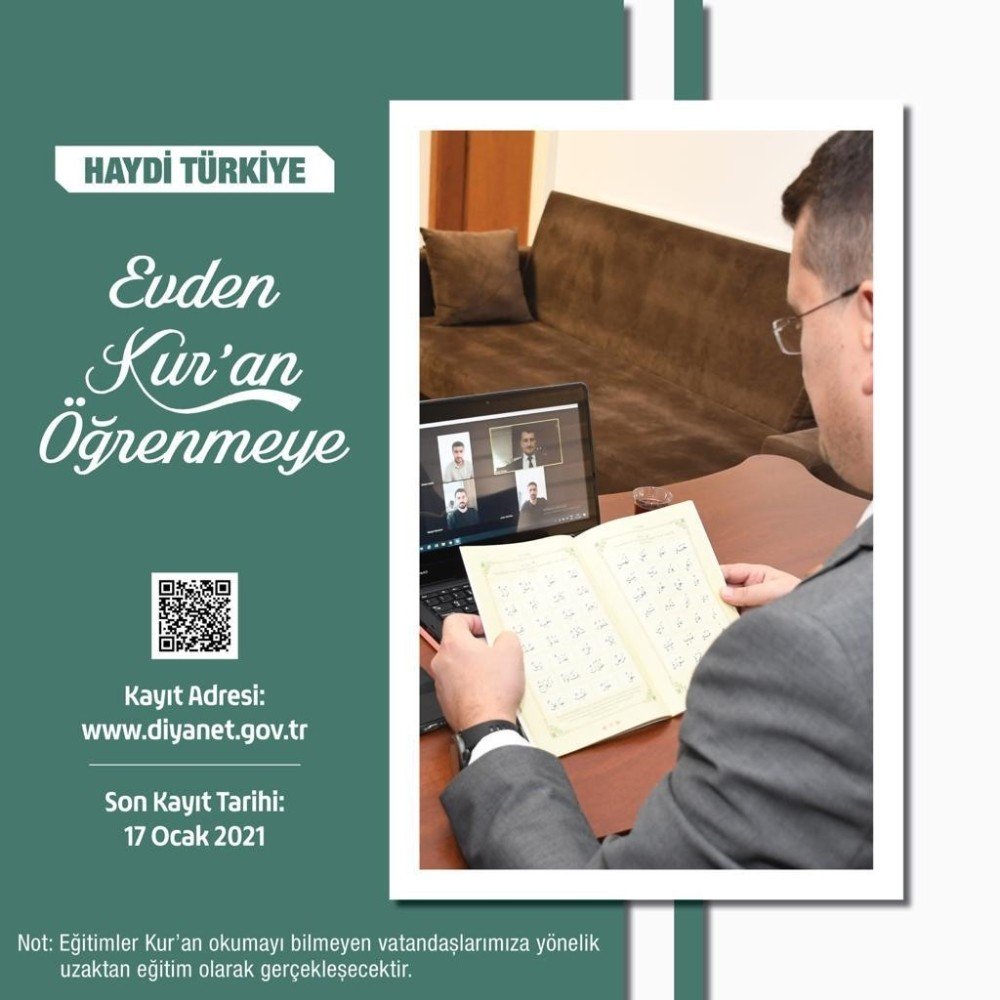 Diyanet’ten uzaktan Kur’an-ı Kerim Öğretim Programı! Engelliler için de seçenekler var