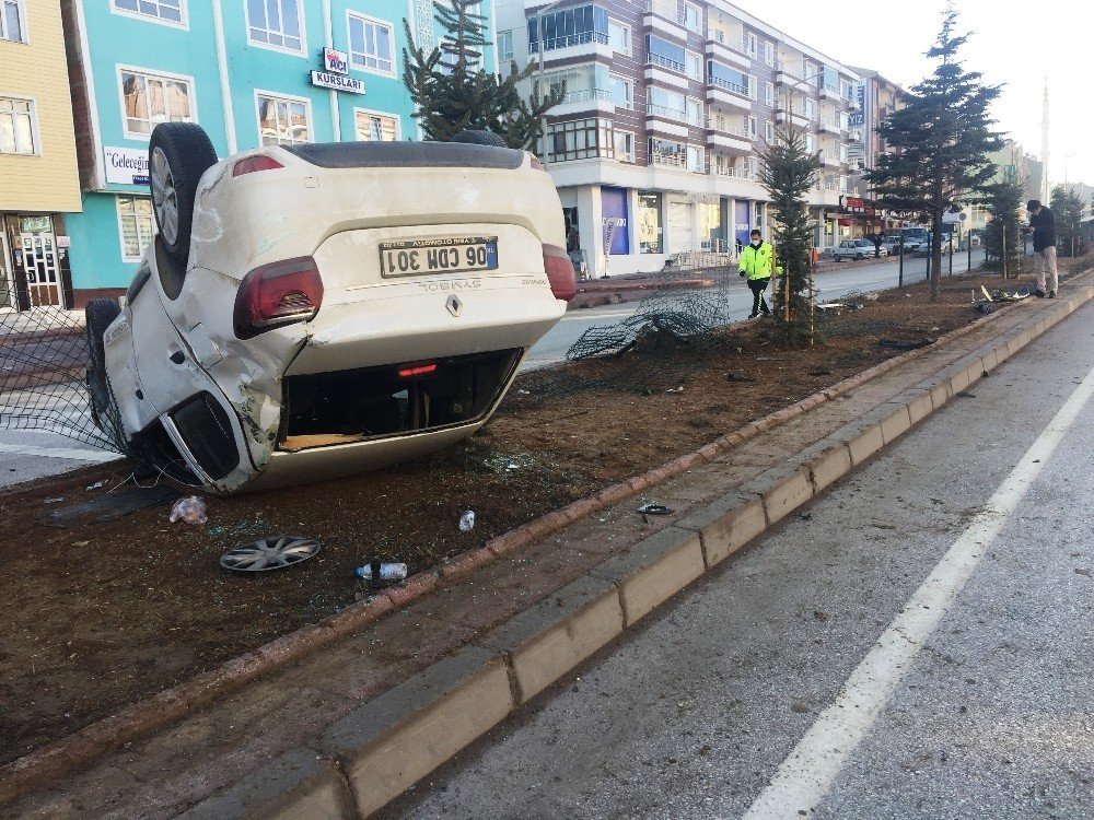 Konya’da takla atan otomobil 30 metre sürüklendi! 1 yaralı