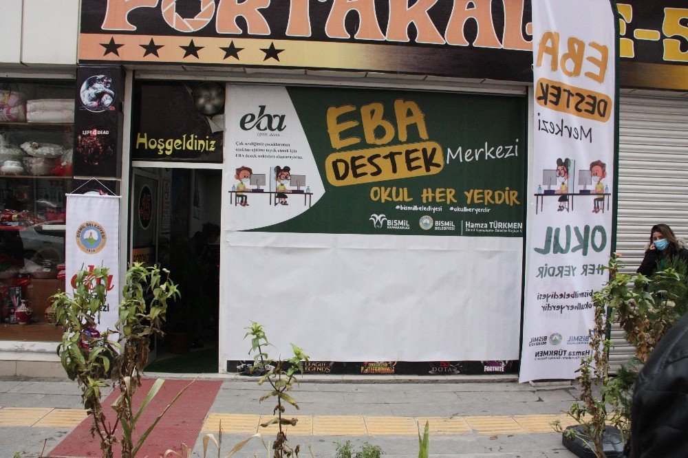 Bismil’de güzel hareket! Kapalı internet kafeler EBA destek noktasına dönüştü