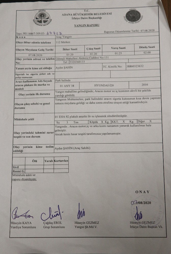 Aynı marka 2 sıfır otomobili de yandı! Zararı tazmin edilmedi