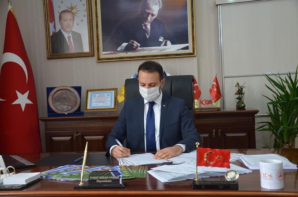 Konya'nın vaka sayısı artan ilçesinde 'Mektubunu aldım evimdeyim' projesi