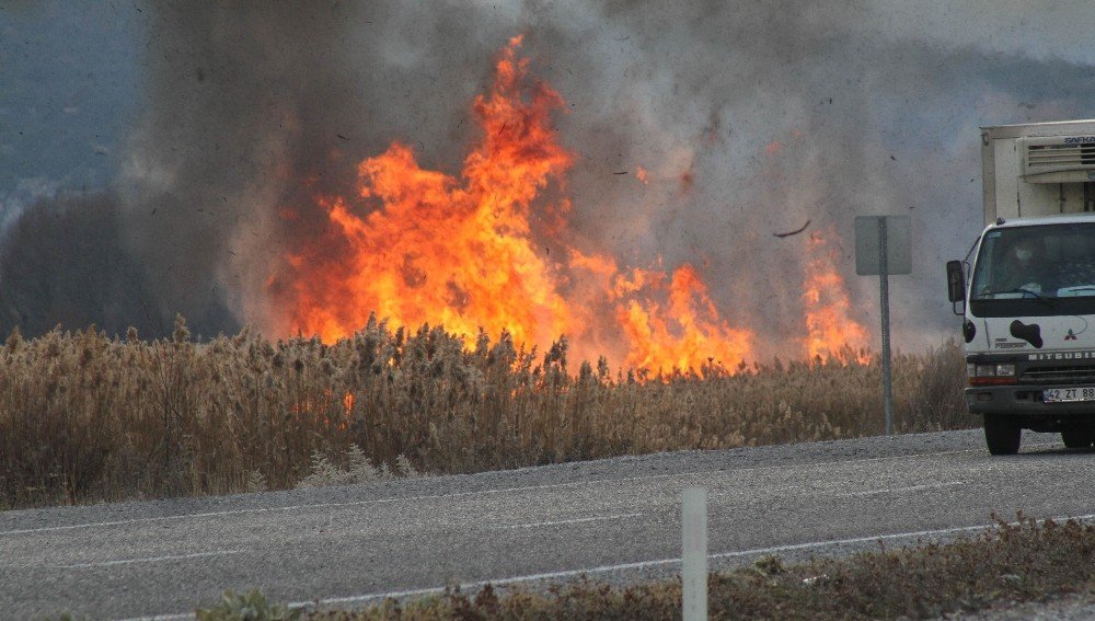 Konya'da aynı bölgede art arda çıkan iki yangın şüphe uyandırdı