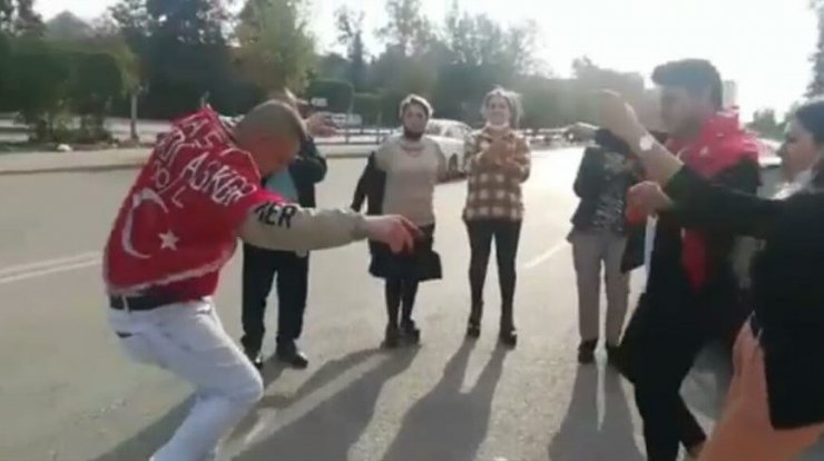 Antalya’da gençlerin yasağı ihlal eden driftli asker eğlencesi