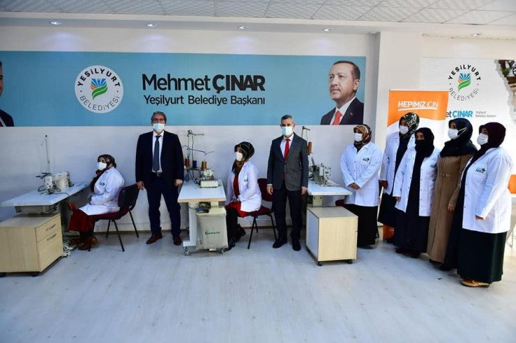 Bayanların istihdamına yönelik tekstil kursu açıldı