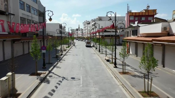 Diyarbakır’da sokağa çıkma kısıtlaması nedeniyle tarihi mekanlar boş kaldı