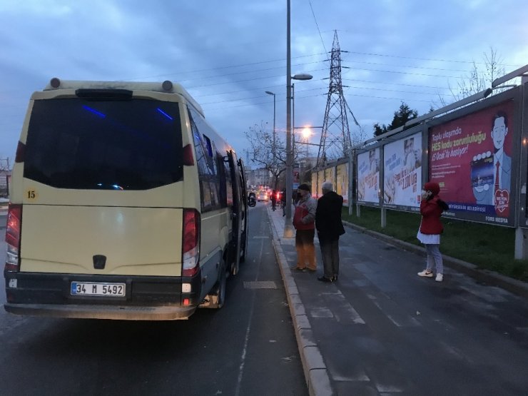 Esenyurt’ta minibüste yine aynı manzara